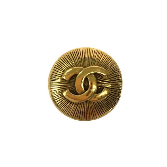 Chanel Gold Plated Coco Mark Brooch - Picture 4 of 6
